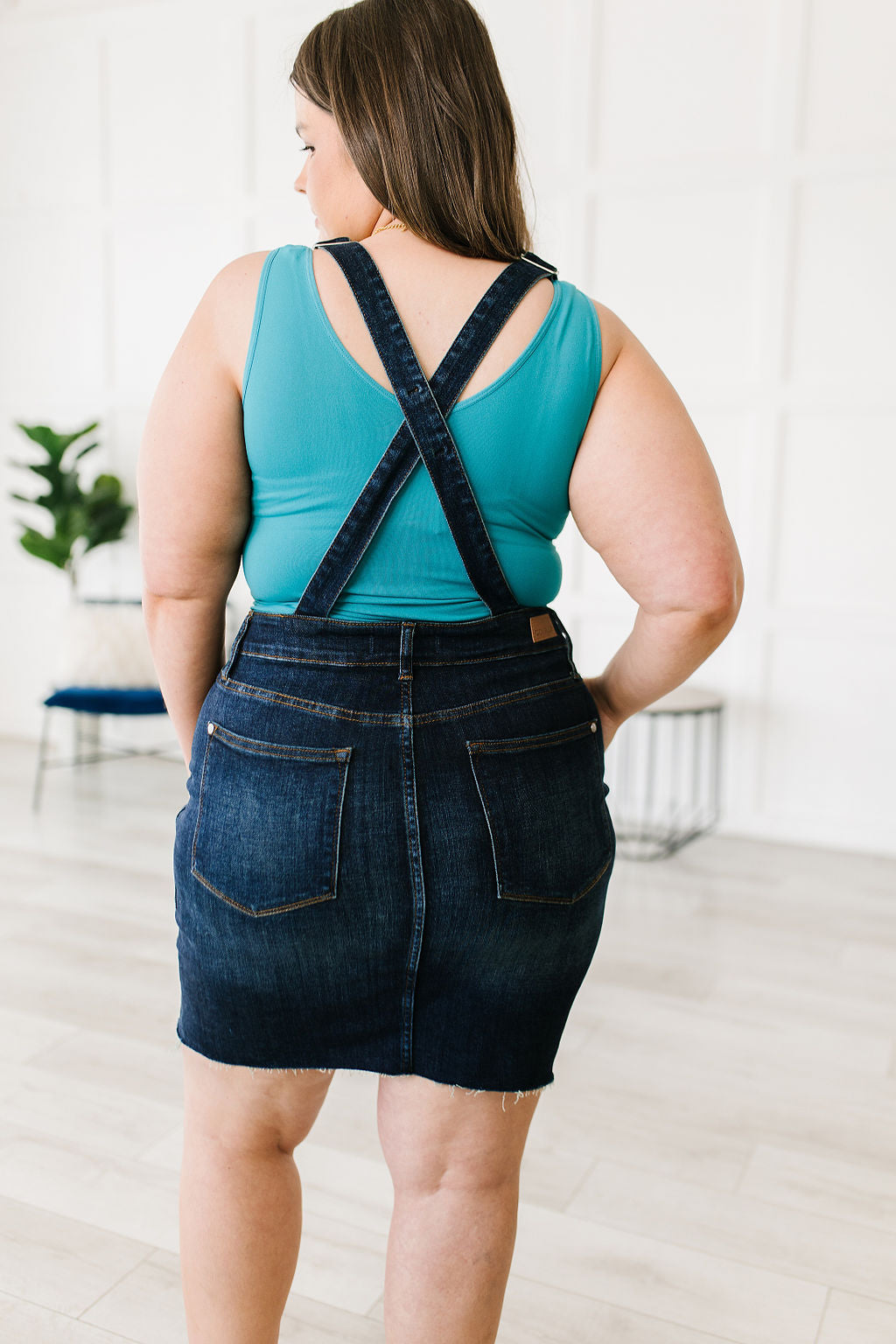 Agnes Denim Overall Dress - Dahlia Boutique