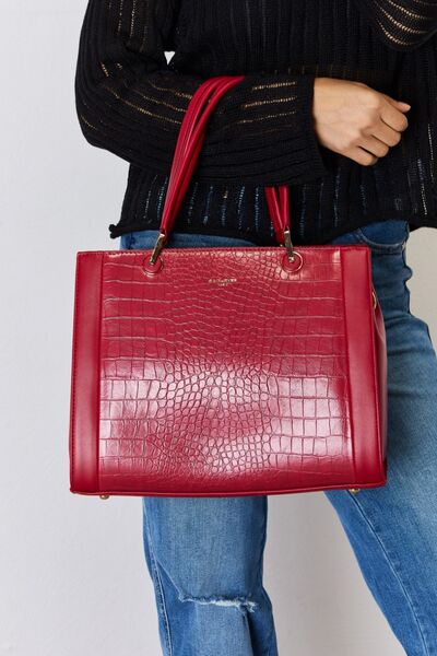 David Jones Texture PU Leather Handbag - Dahlia Boutique