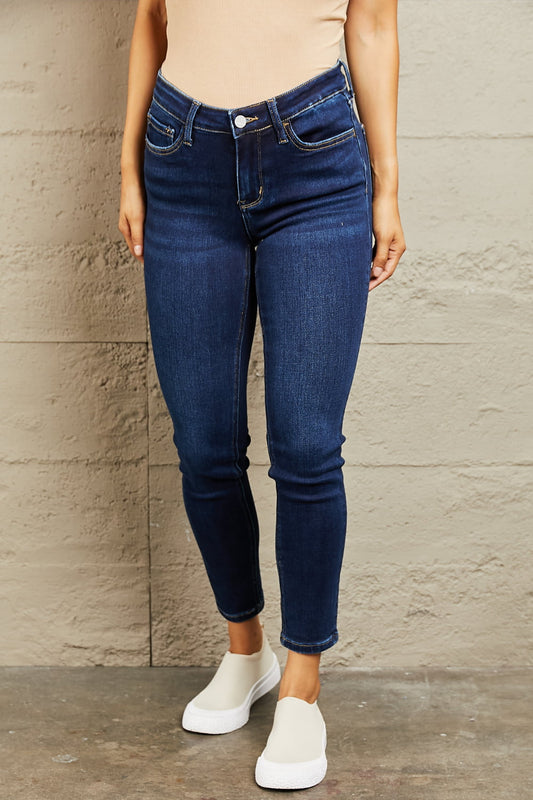 BAYEAS Mid Rise Slim Jeans - Dahlia Boutique