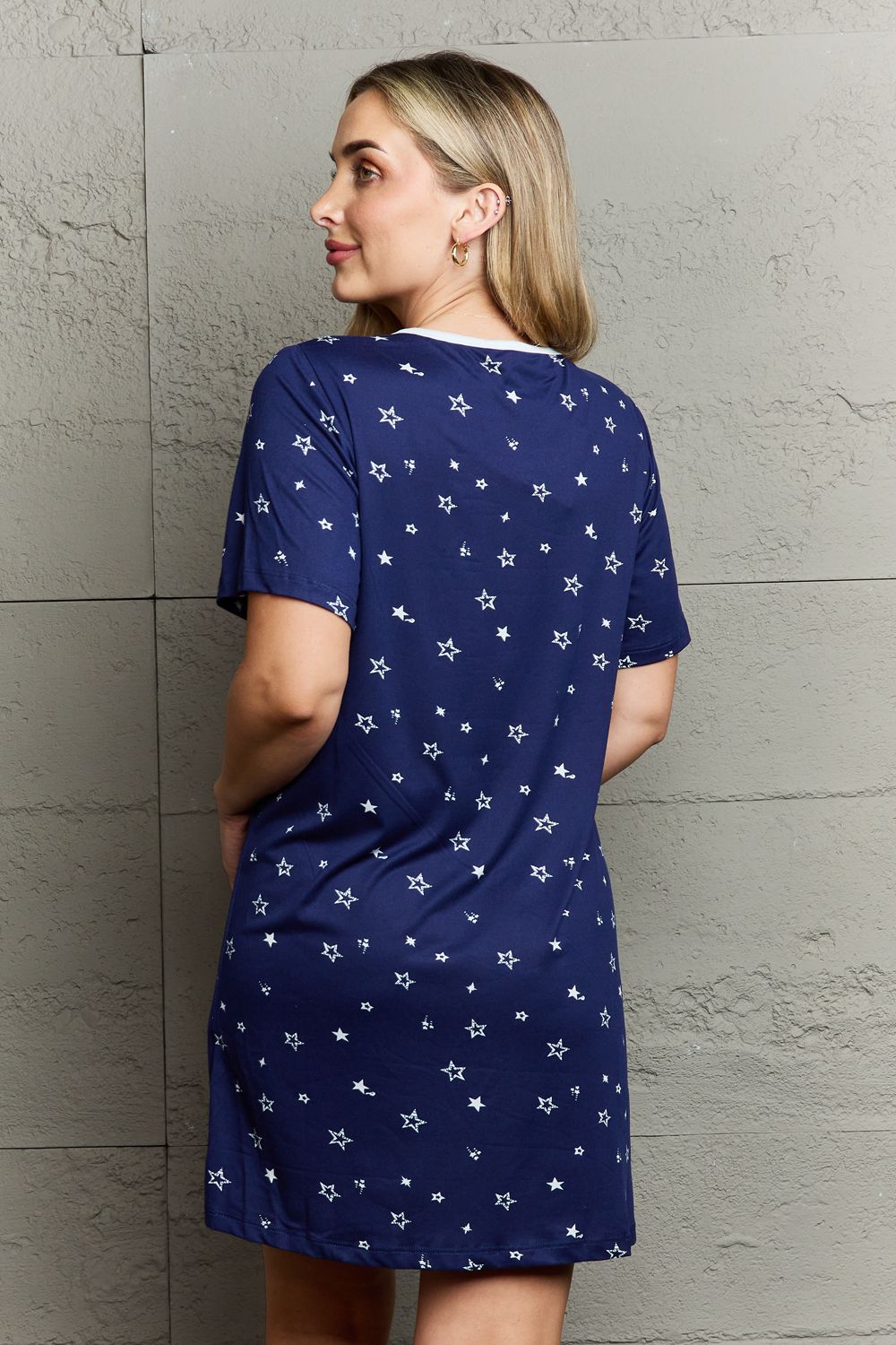 MOON NITE Quilted Quivers Button Down Sleepwear Dress - Dahlia Boutique