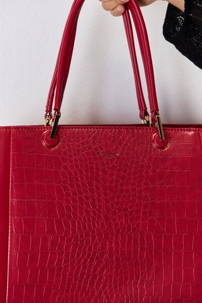 David Jones Texture PU Leather Handbag - Dahlia Boutique