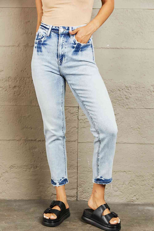 BAYEAS High Waisted Accent Skinny Jeans - Dahlia Boutique