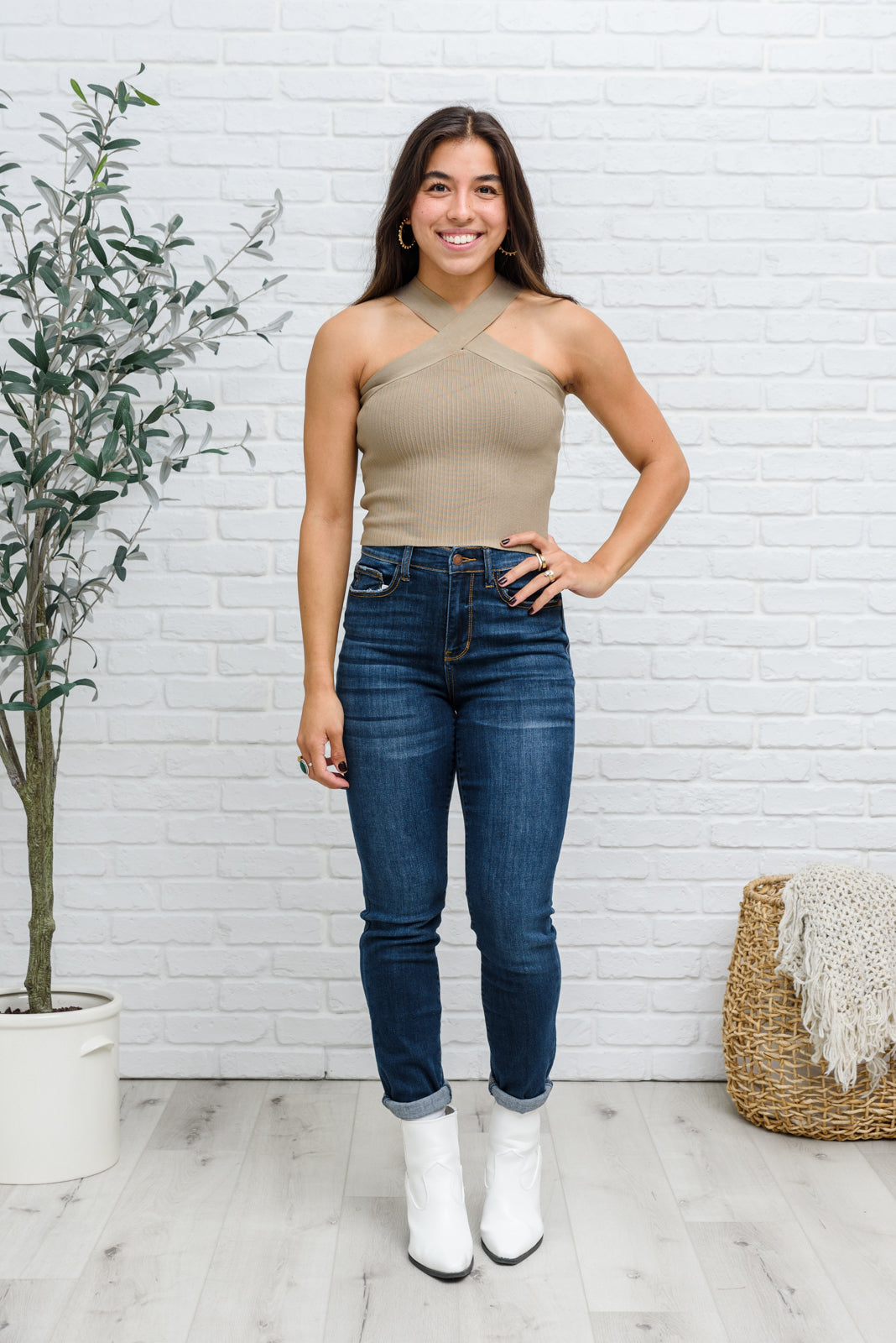 Crossways Halter Top - Dahlia Boutique