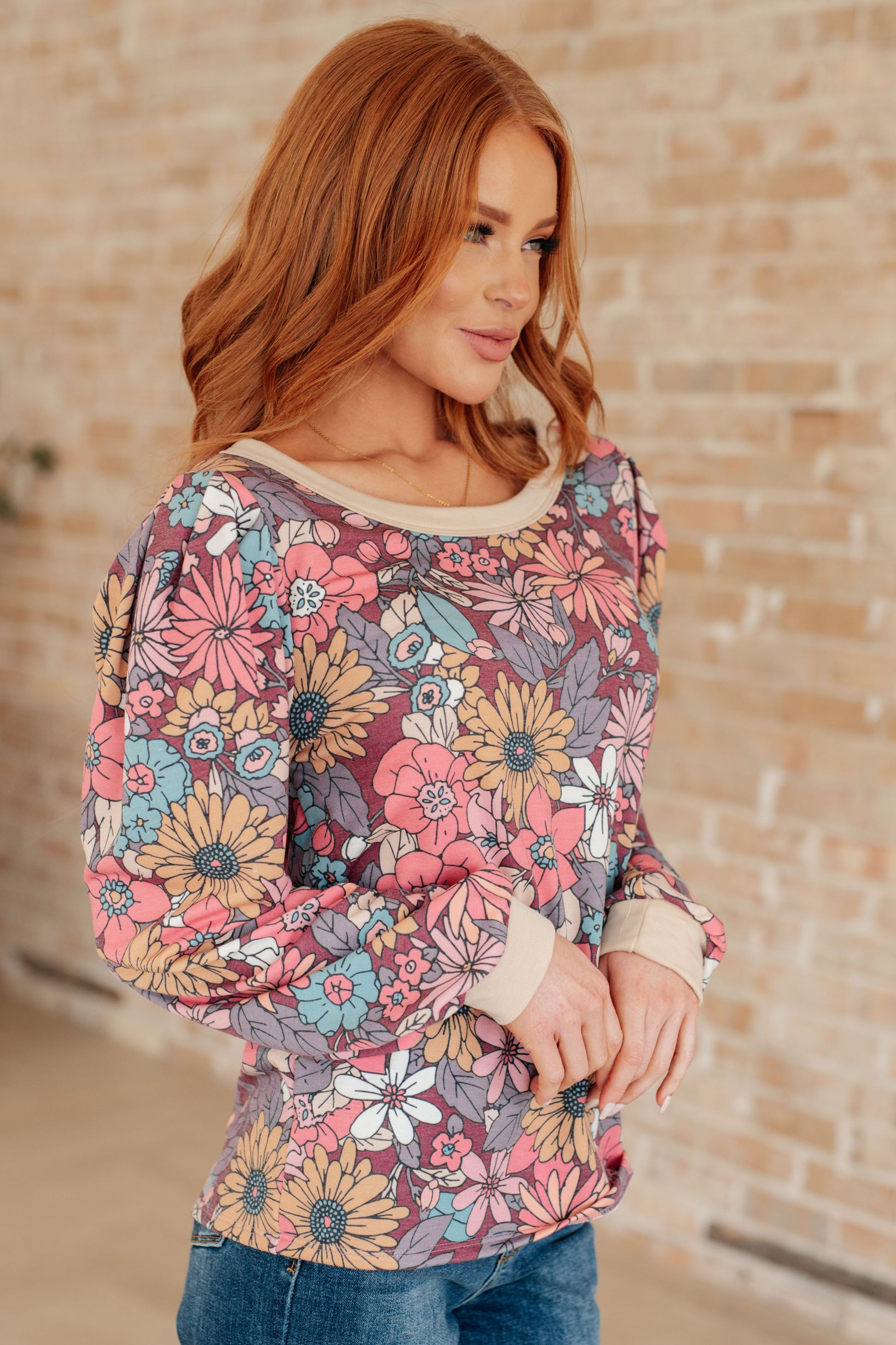 A Florists Dream Long Sleeve Pullover - Dahlia Boutique