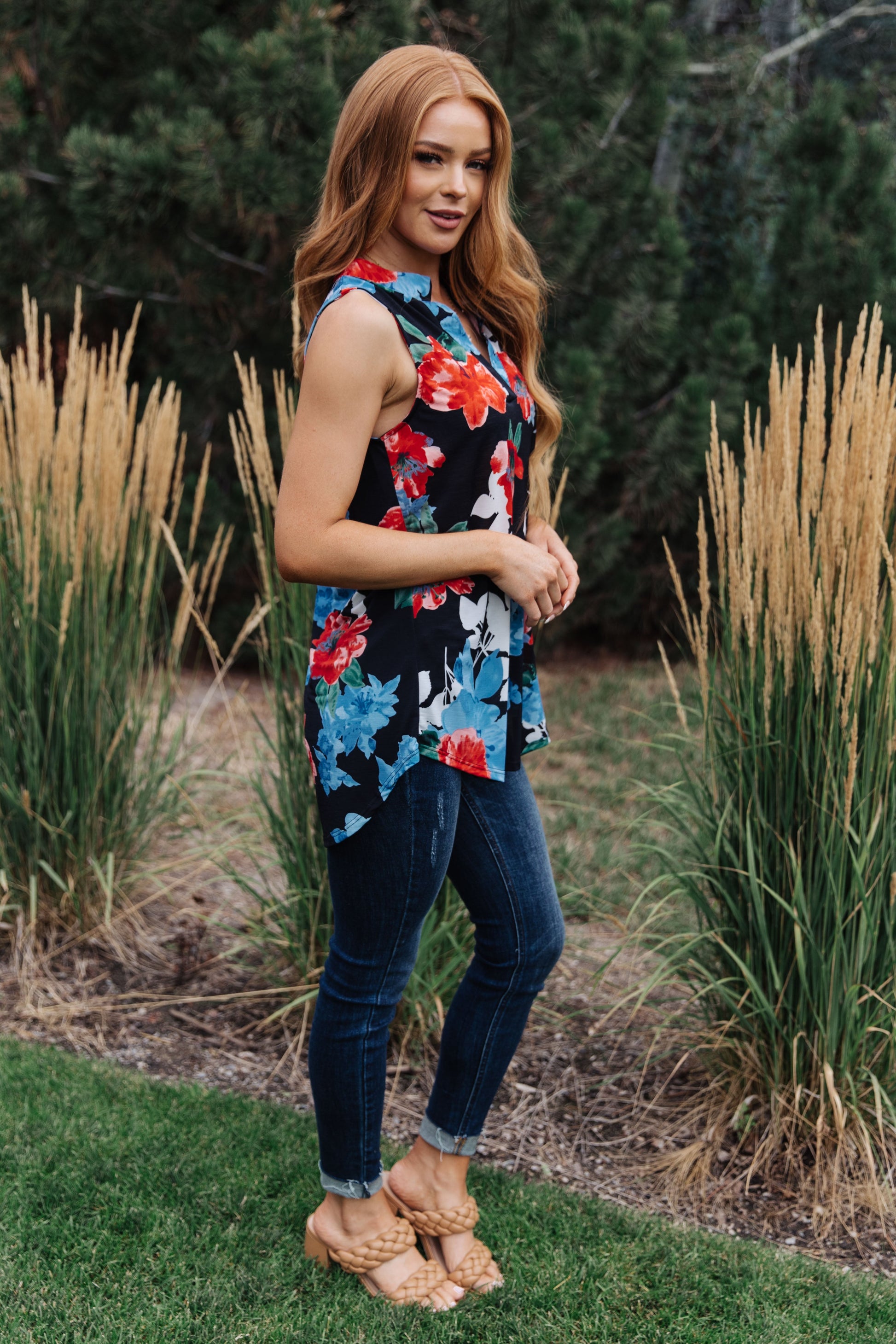 A Rose By Any Other Name Sleeveless Top - Dahlia Boutique