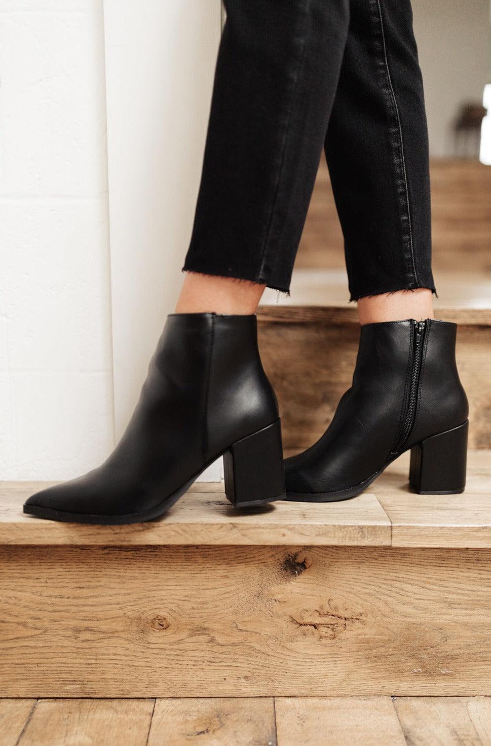 Amari Ankle Boots In Black - Dahlia Boutique