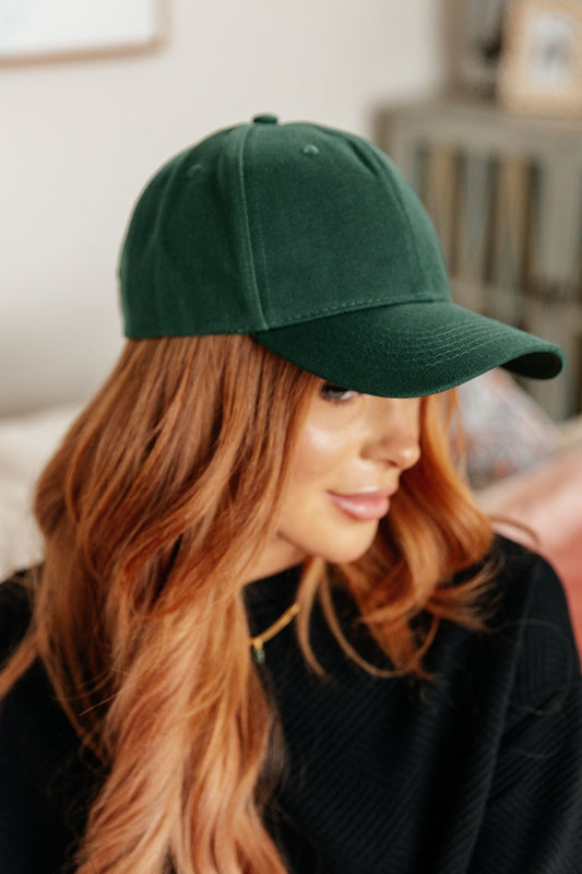 Basic Babe Ball Cap in Green - Dahlia Boutique