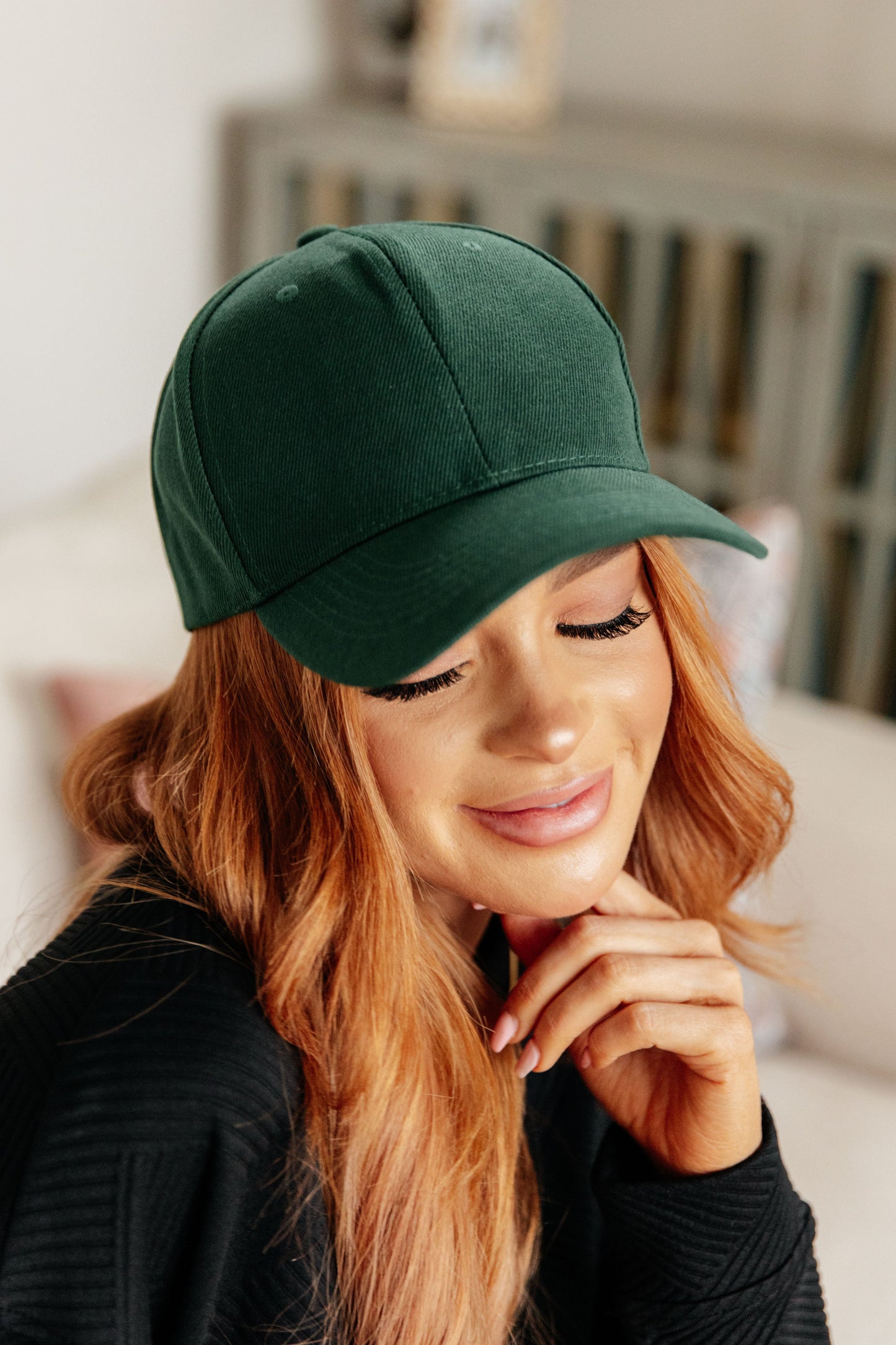 Basic Babe Ball Cap in Green - Dahlia Boutique