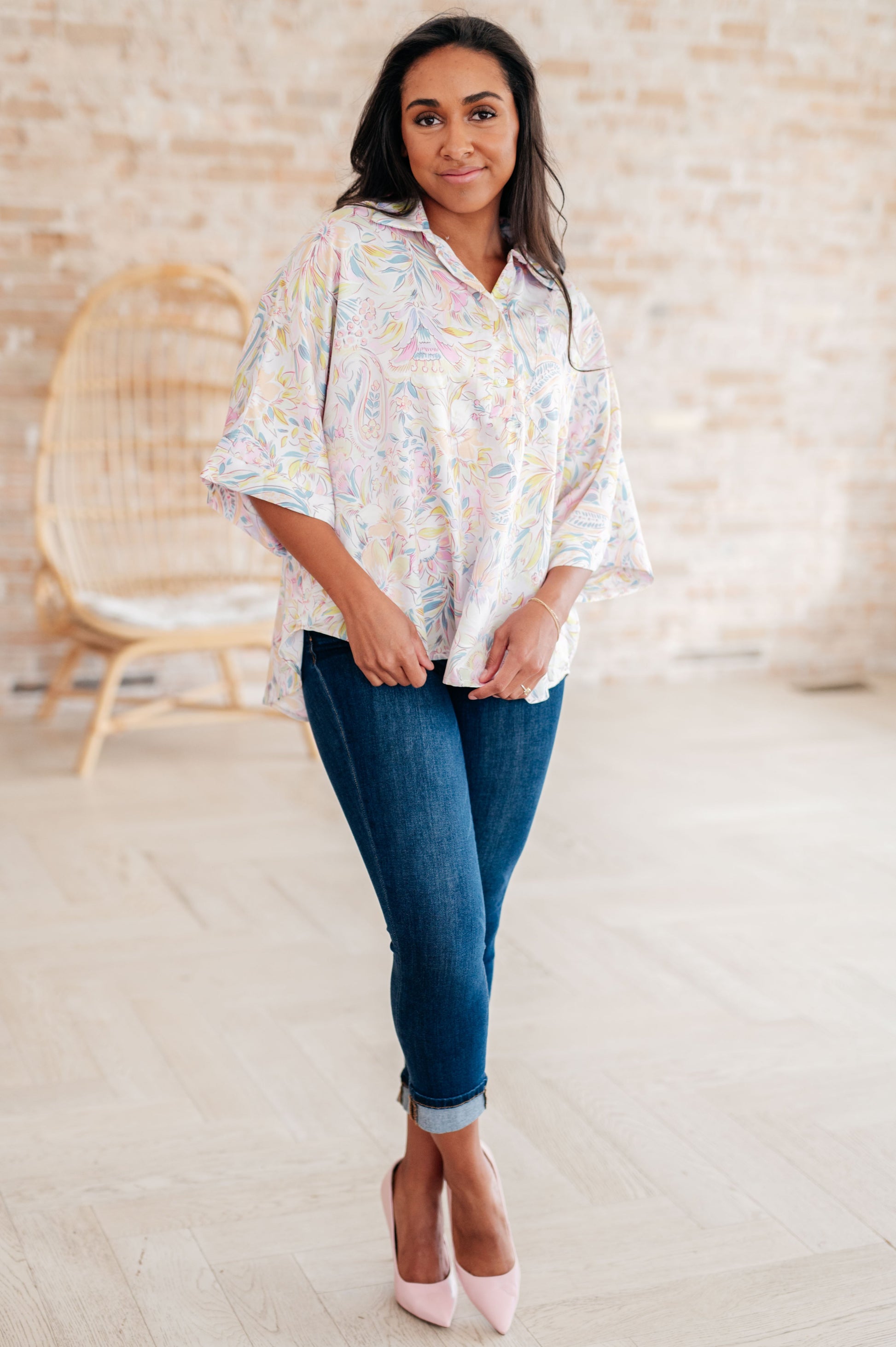 Blissful Botanicals Blouse - Dahlia Boutique