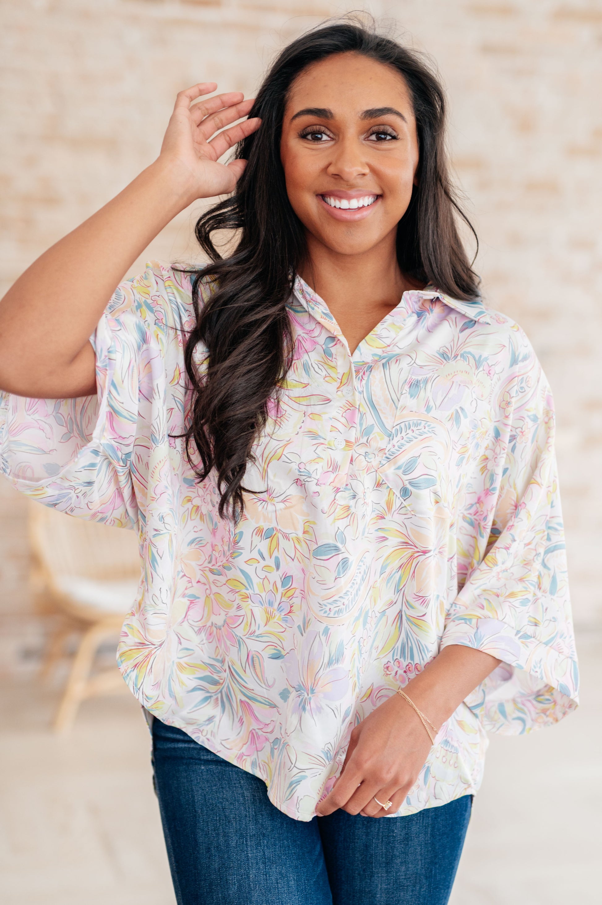 Blissful Botanicals Blouse - Dahlia Boutique