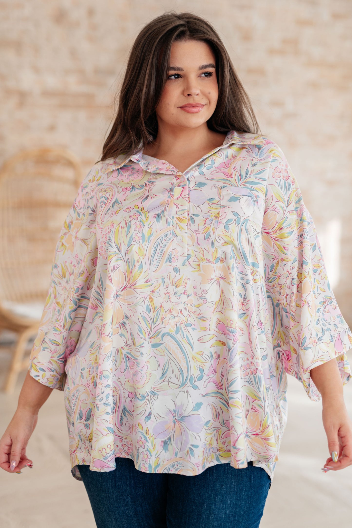 Blissful Botanicals Blouse - Dahlia Boutique