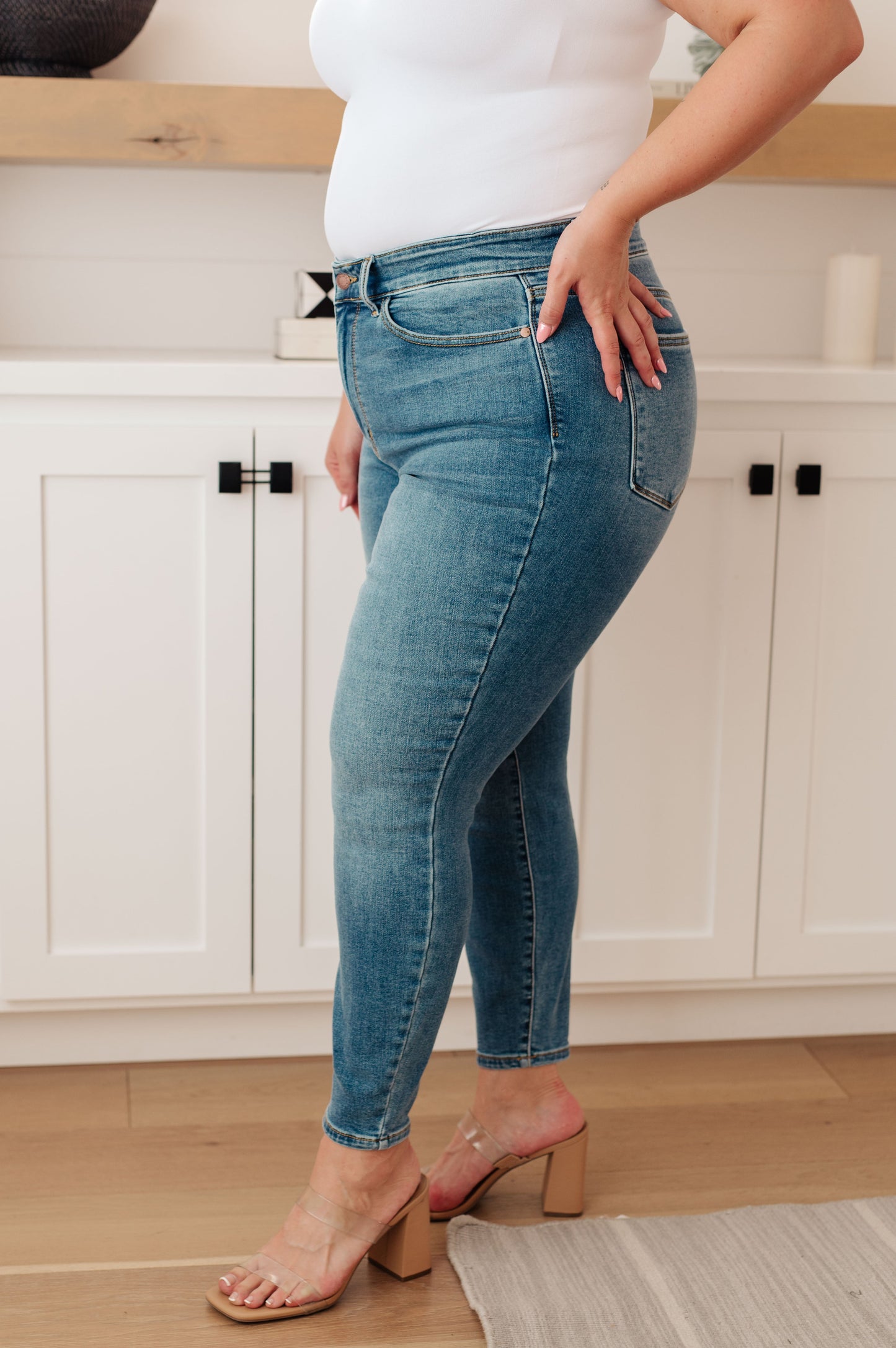 Bryant High Rise Thermal Skinny Jean - Dahlia Boutique