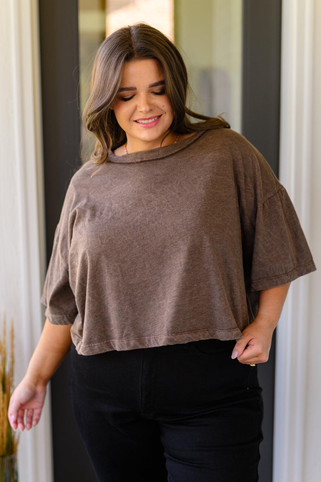 Can't Handle It Cropped T-Shirt - Dahlia Boutique