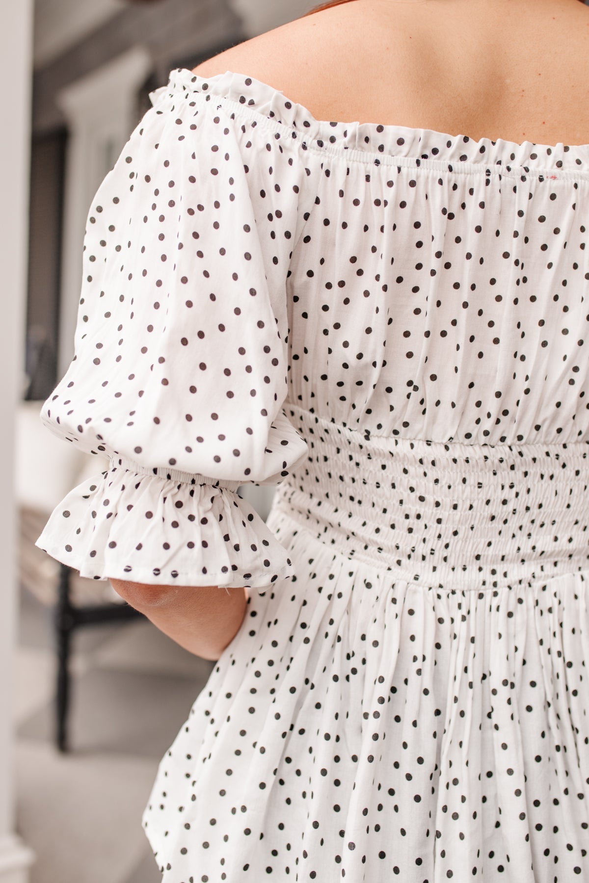 Chose Me Dotted Top - Dahlia Boutique