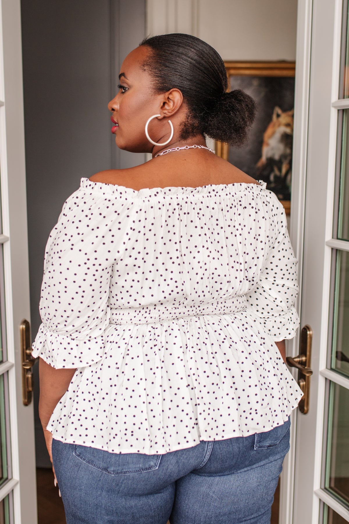 Chose Me Dotted Top - Dahlia Boutique