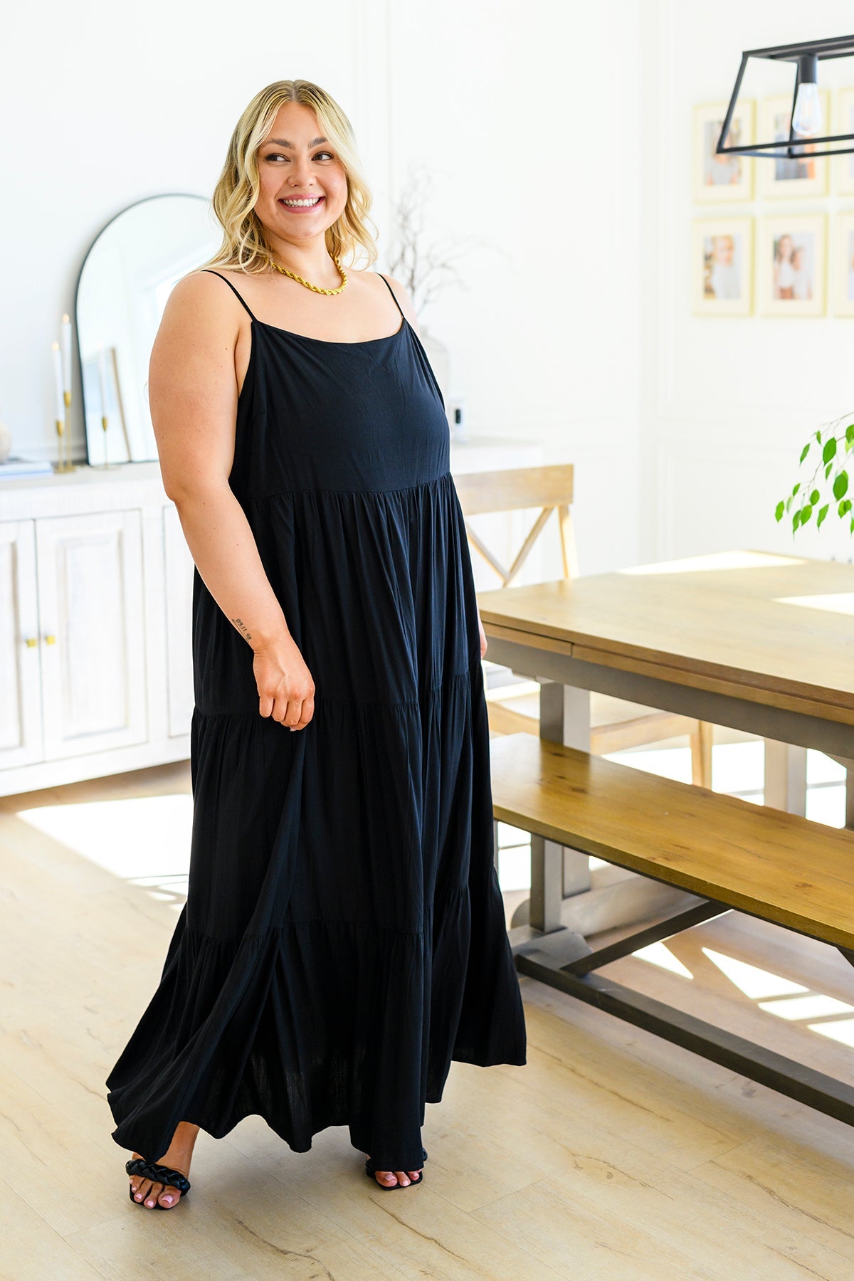 Classically Cool Tiered Maxi Dress - Dahlia Boutique