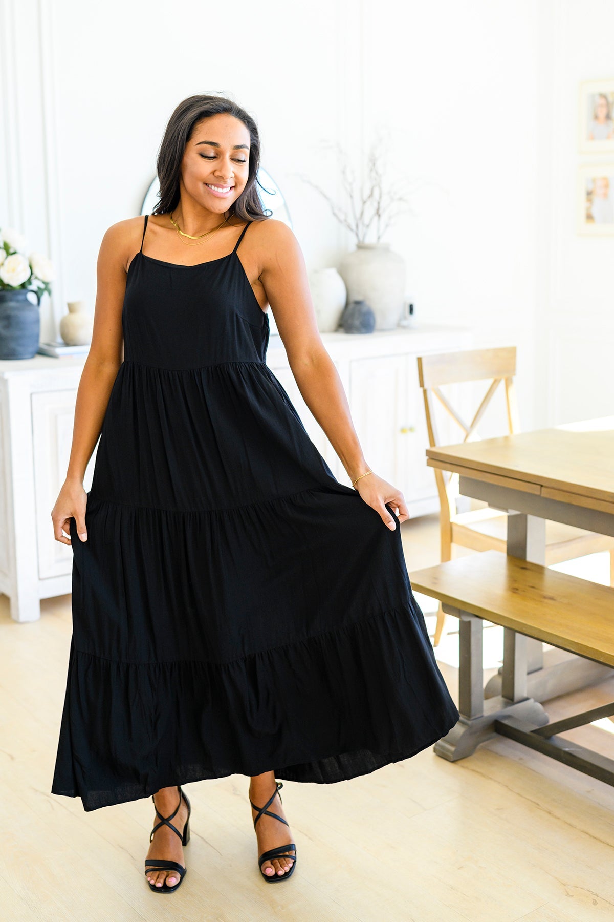 Classically Cool Tiered Maxi Dress - Dahlia Boutique