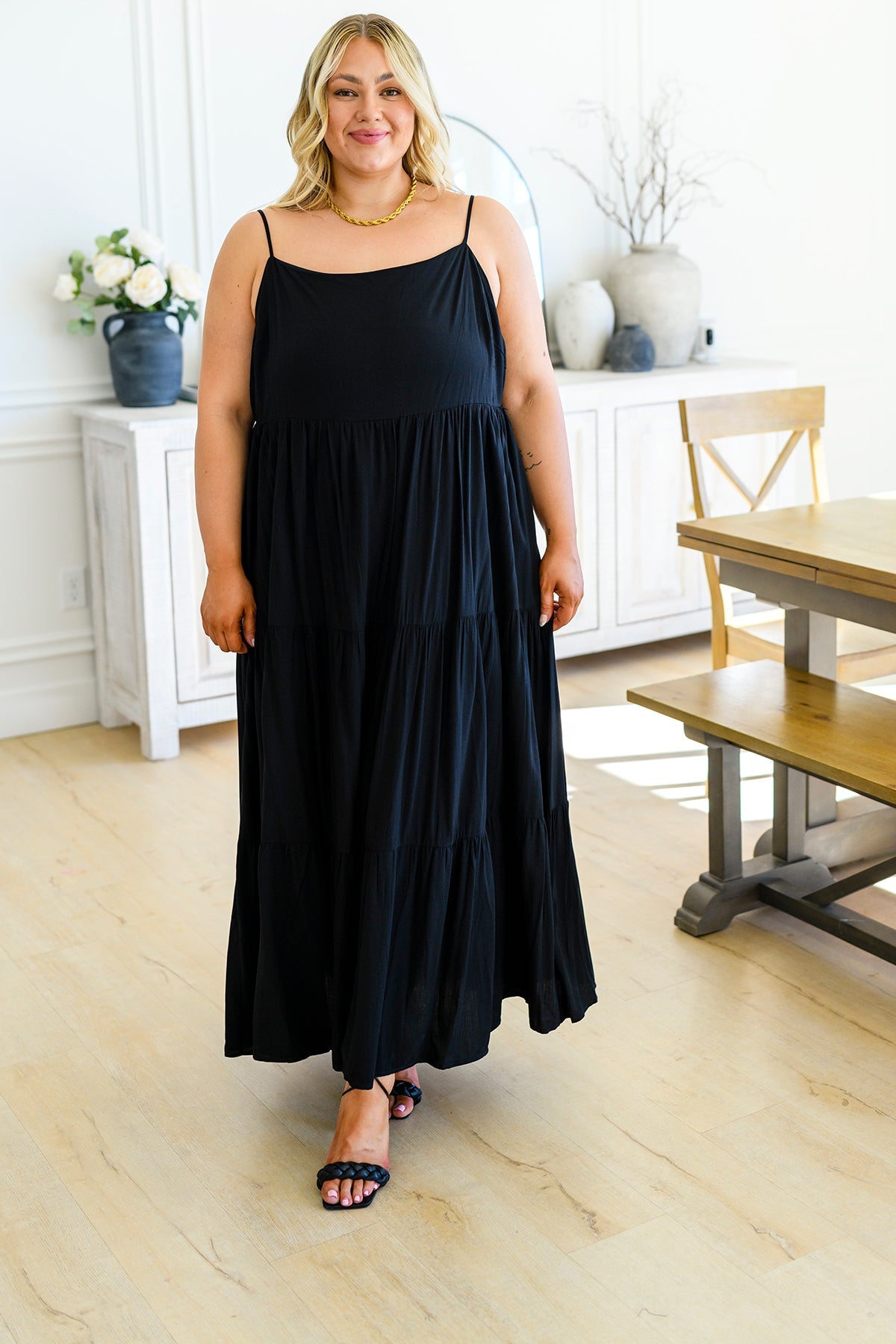 Classically Cool Tiered Maxi Dress - Dahlia Boutique