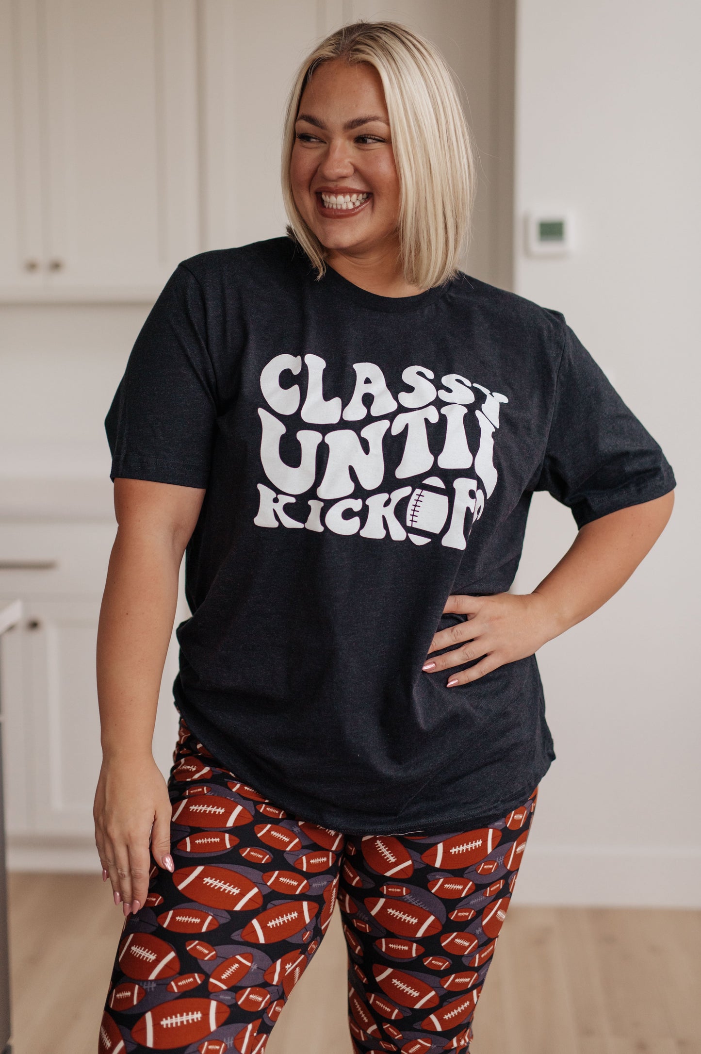 Classy Until Kickoff Tee - Dahlia Boutique