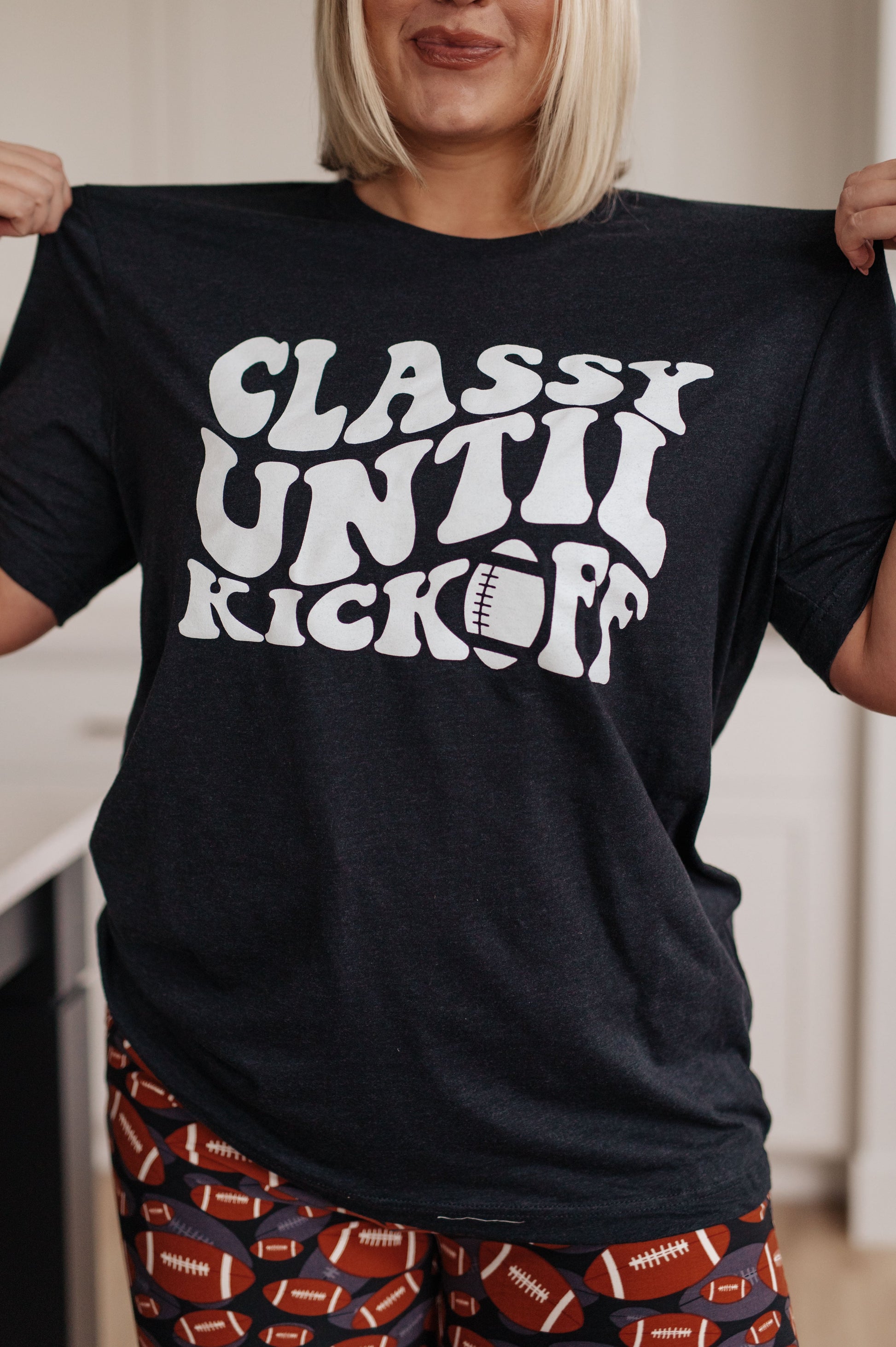 Classy Until Kickoff Tee - Dahlia Boutique