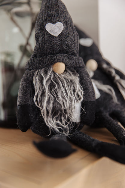 Coffee Lover Gnomes Set of 2 in Charcoal - Dahlia Boutique