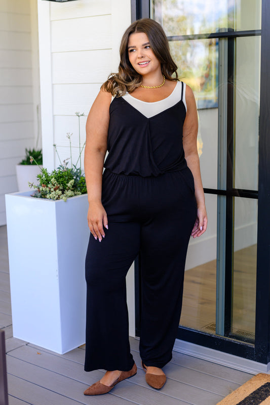 Completely Justified Jumpsuit in Black - Dahlia Boutique