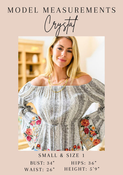 Fantastic Filigree Peplum Blouse - Dahlia Boutique