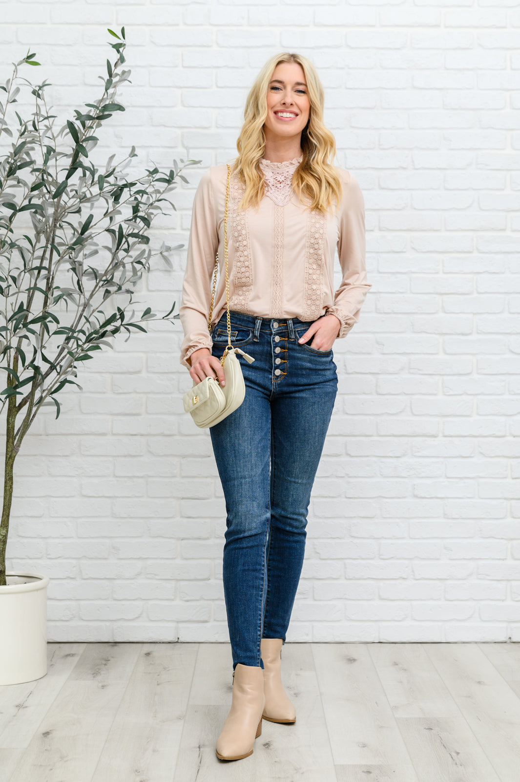 Picture This Top In Blush - Dahlia Boutique