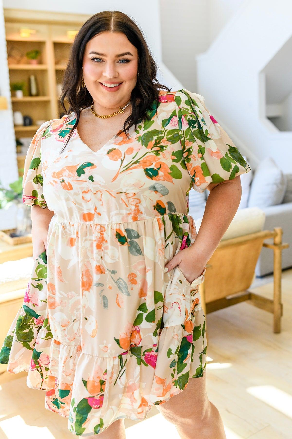 Delightful Surprise Floral Dress - Dahlia Boutique