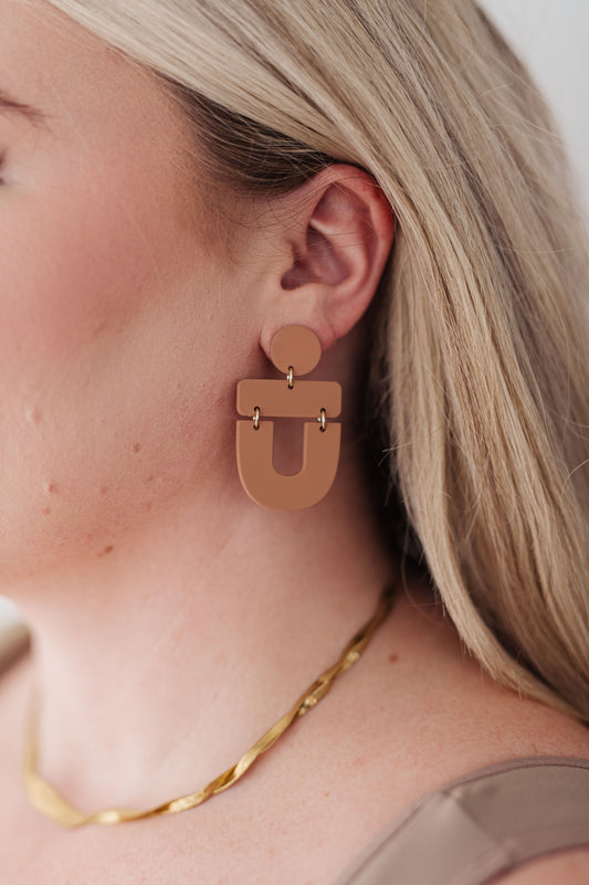 Dreamboat Earrings in Brown - Dahlia Boutique