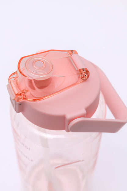 Elevated Water Tracking Bottle in Pink - Dahlia Boutique