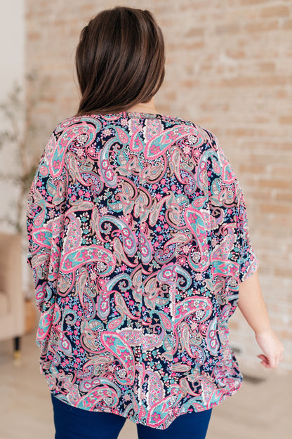 Essentially You Top in Pink Paisley - Dahlia Boutique