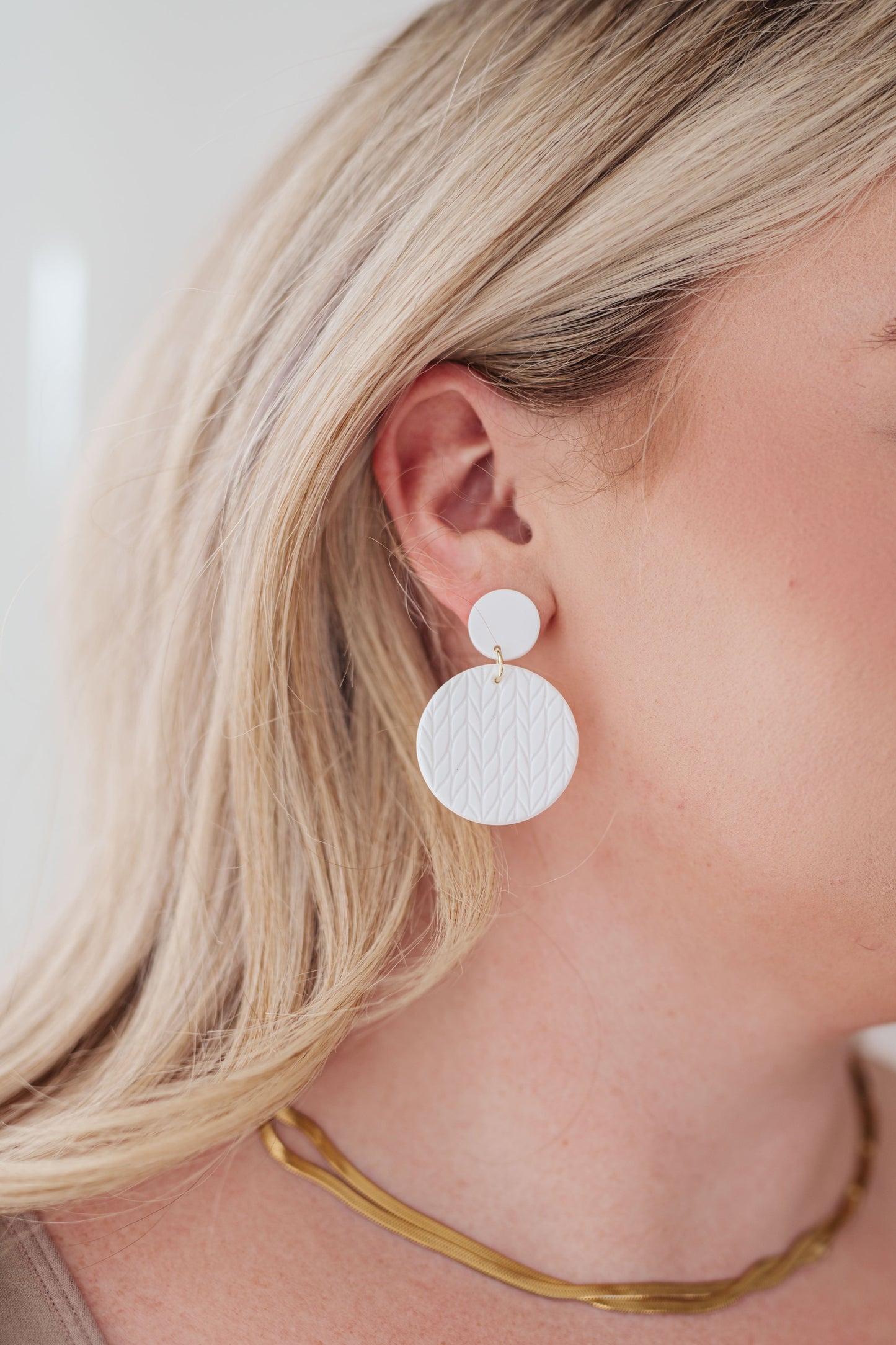 Falling Petals Earrings in Cream - Dahlia Boutique