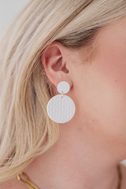 Falling Petals Earrings in Cream - Dahlia Boutique