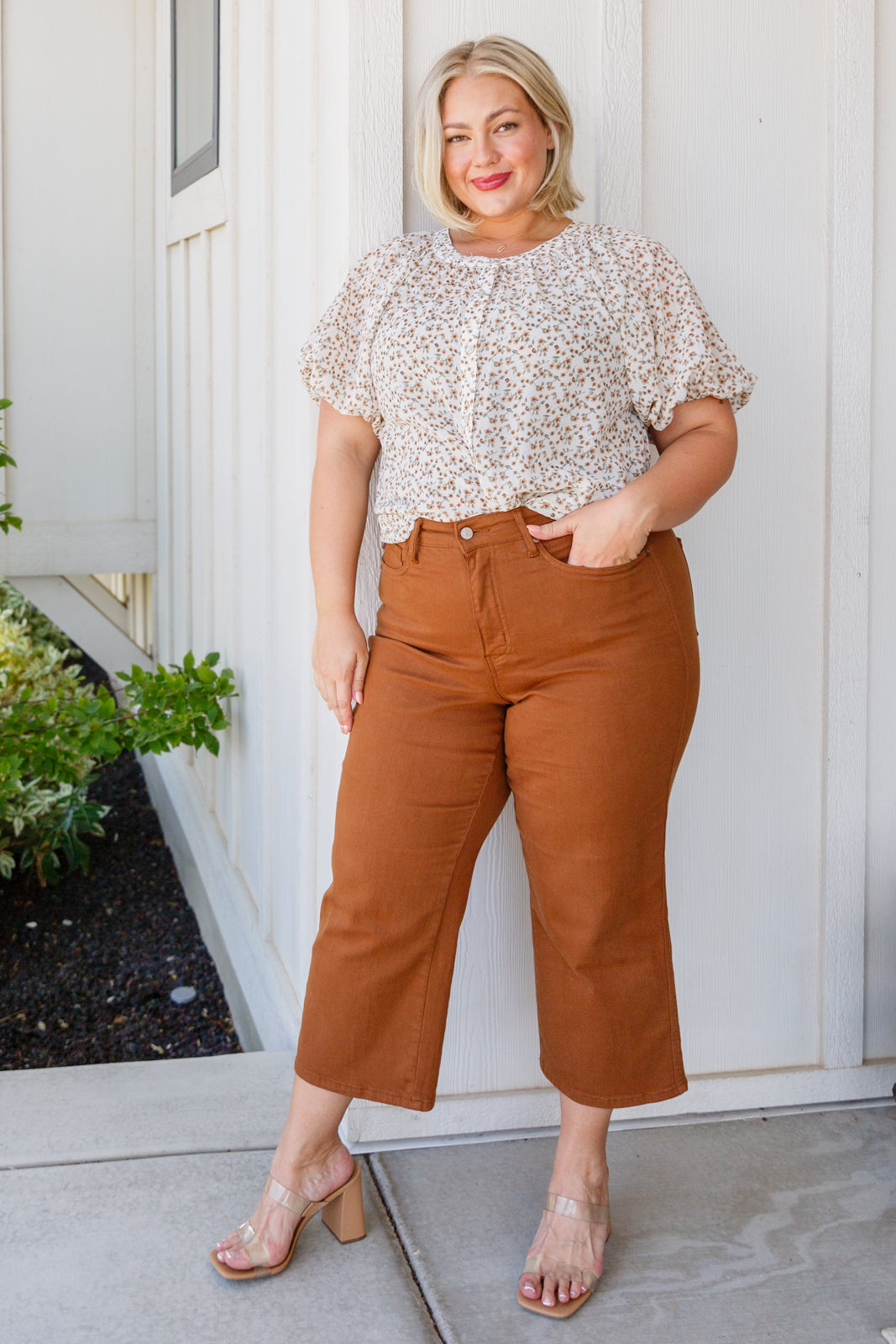 Fancy Me Floral Button Down - Dahlia Boutique