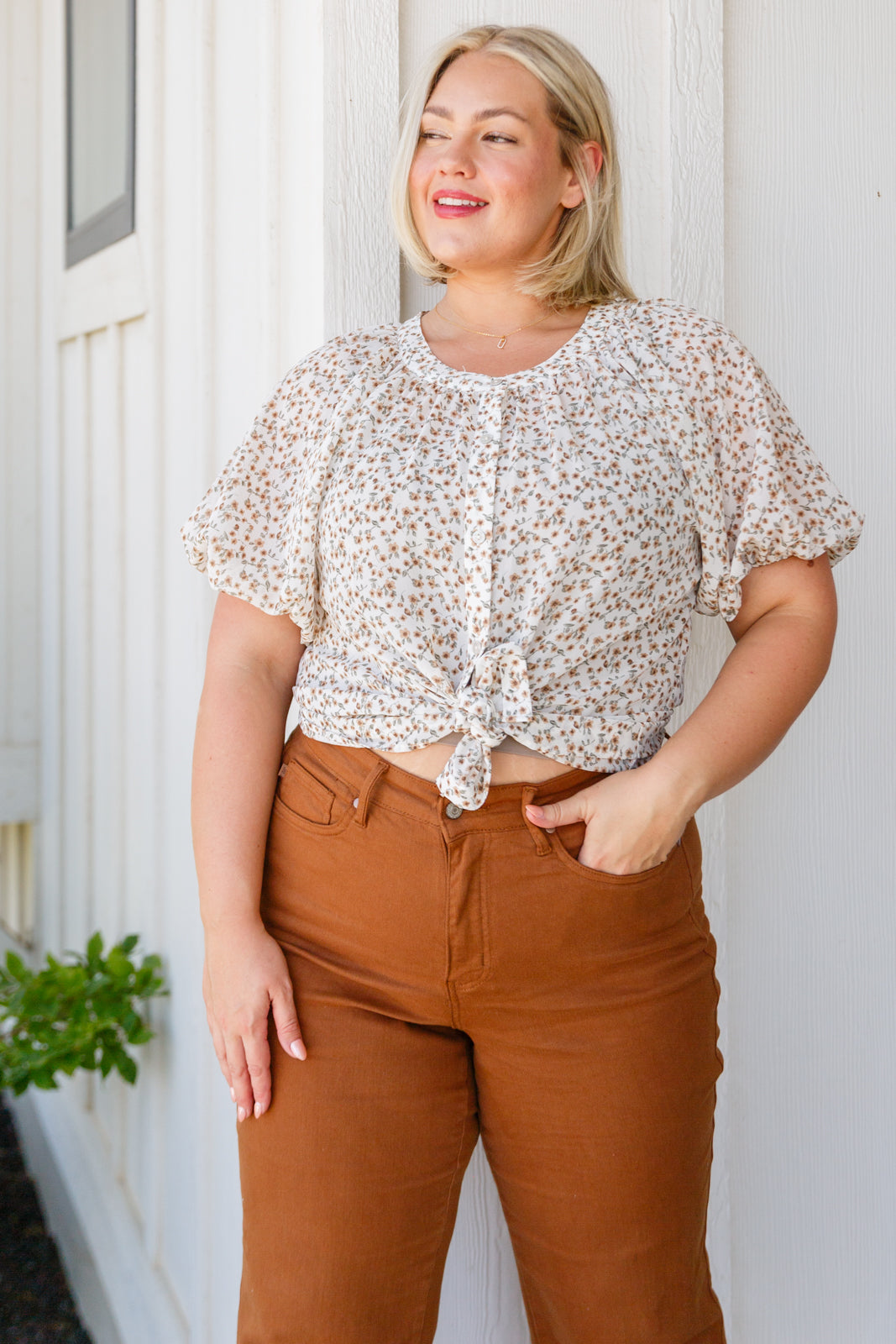 Fancy Me Floral Button Down - Dahlia Boutique