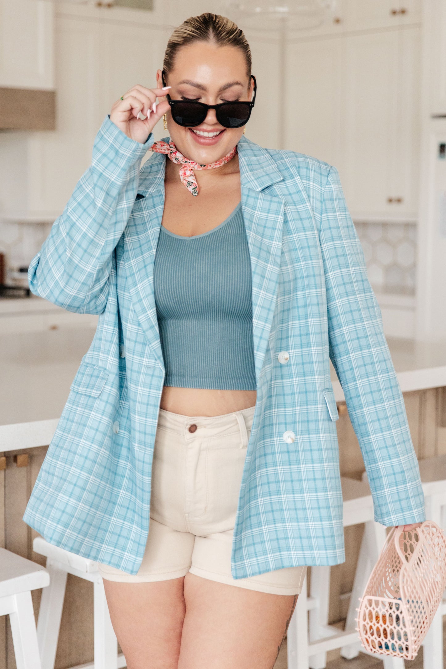 Fetch My Briefcase Plaid Blazer - Dahlia Boutique