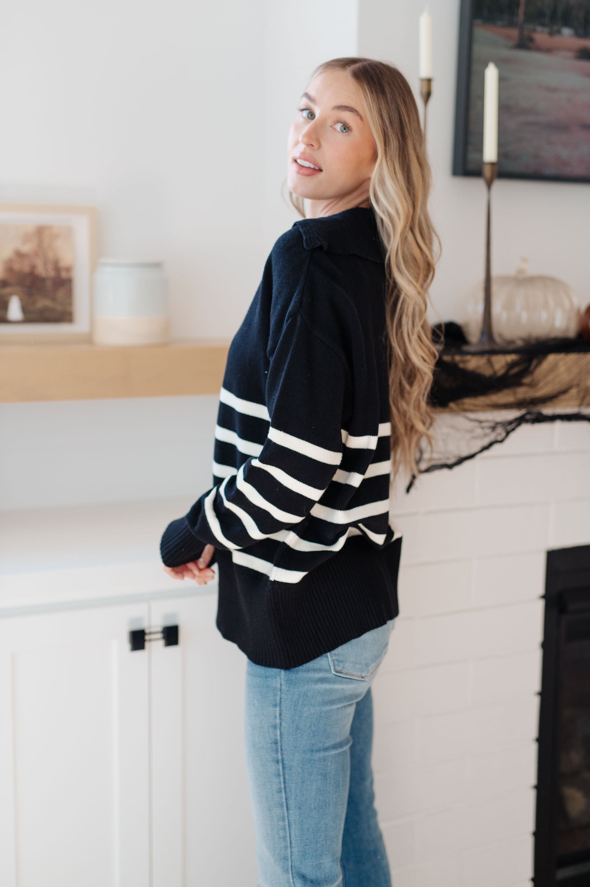 From Here On Out Striped Sweater - Dahlia Boutique