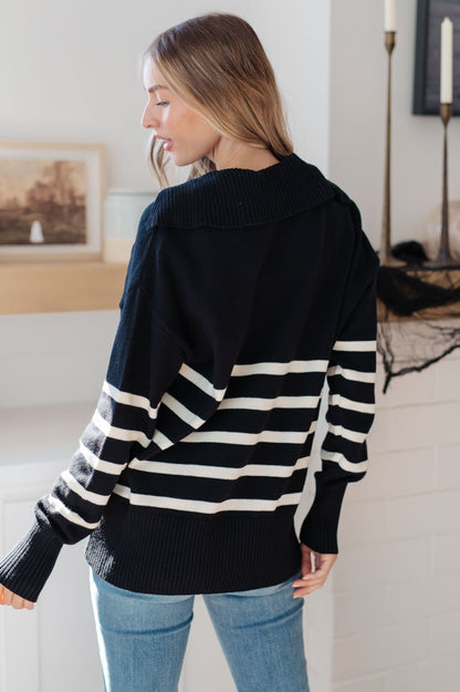 From Here On Out Striped Sweater - Dahlia Boutique