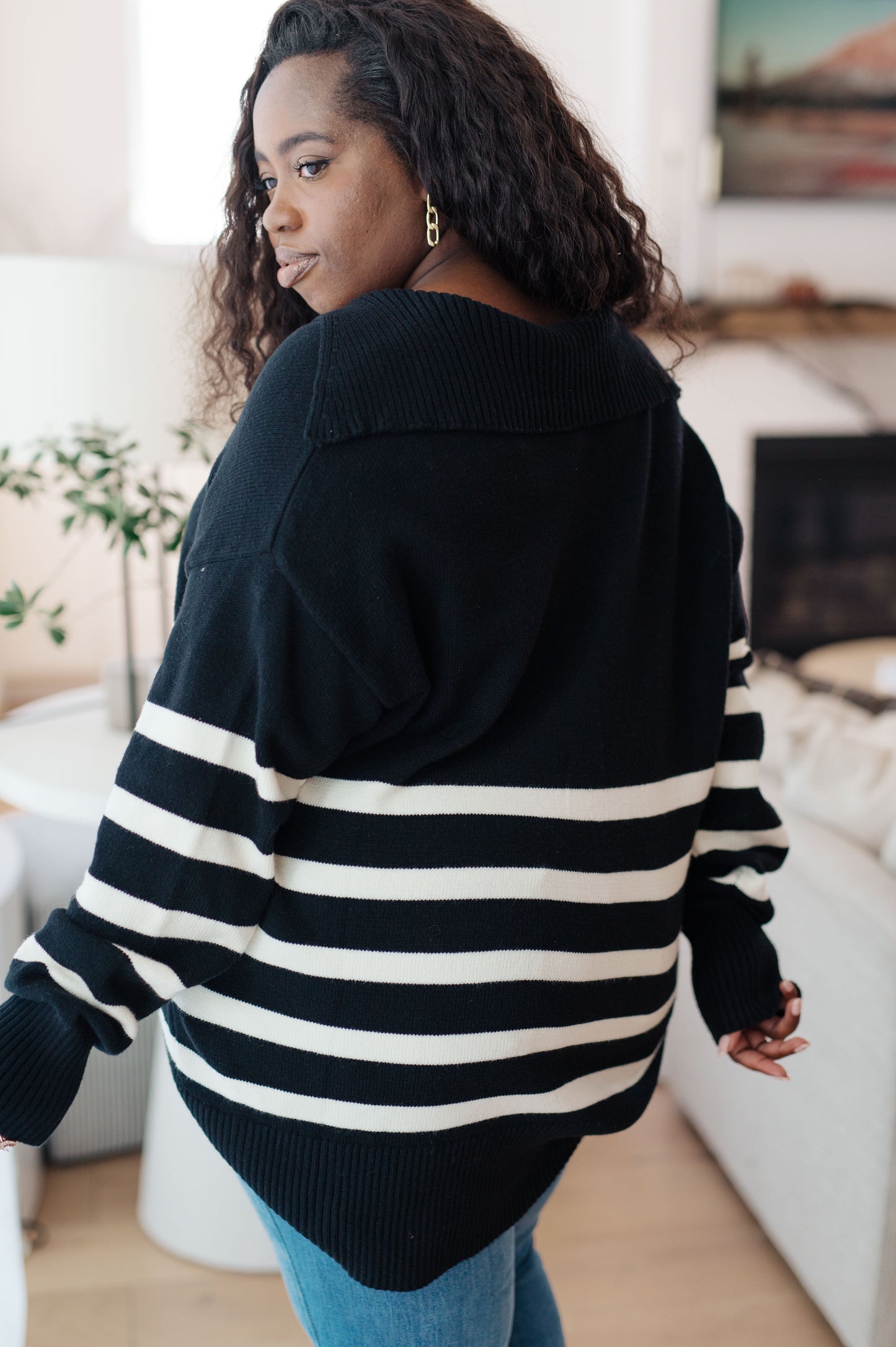 From Here On Out Striped Sweater - Dahlia Boutique