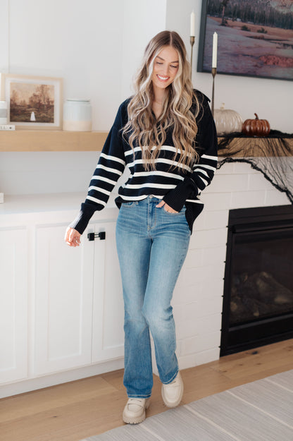 From Here On Out Striped Sweater - Dahlia Boutique