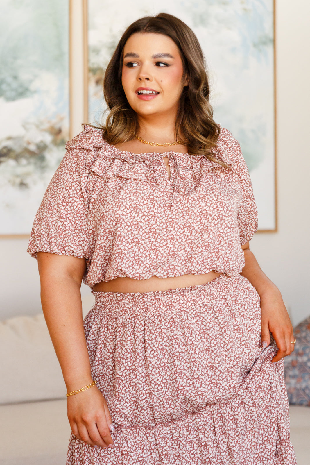 Golden Hour Top in Rose - Dahlia Boutique