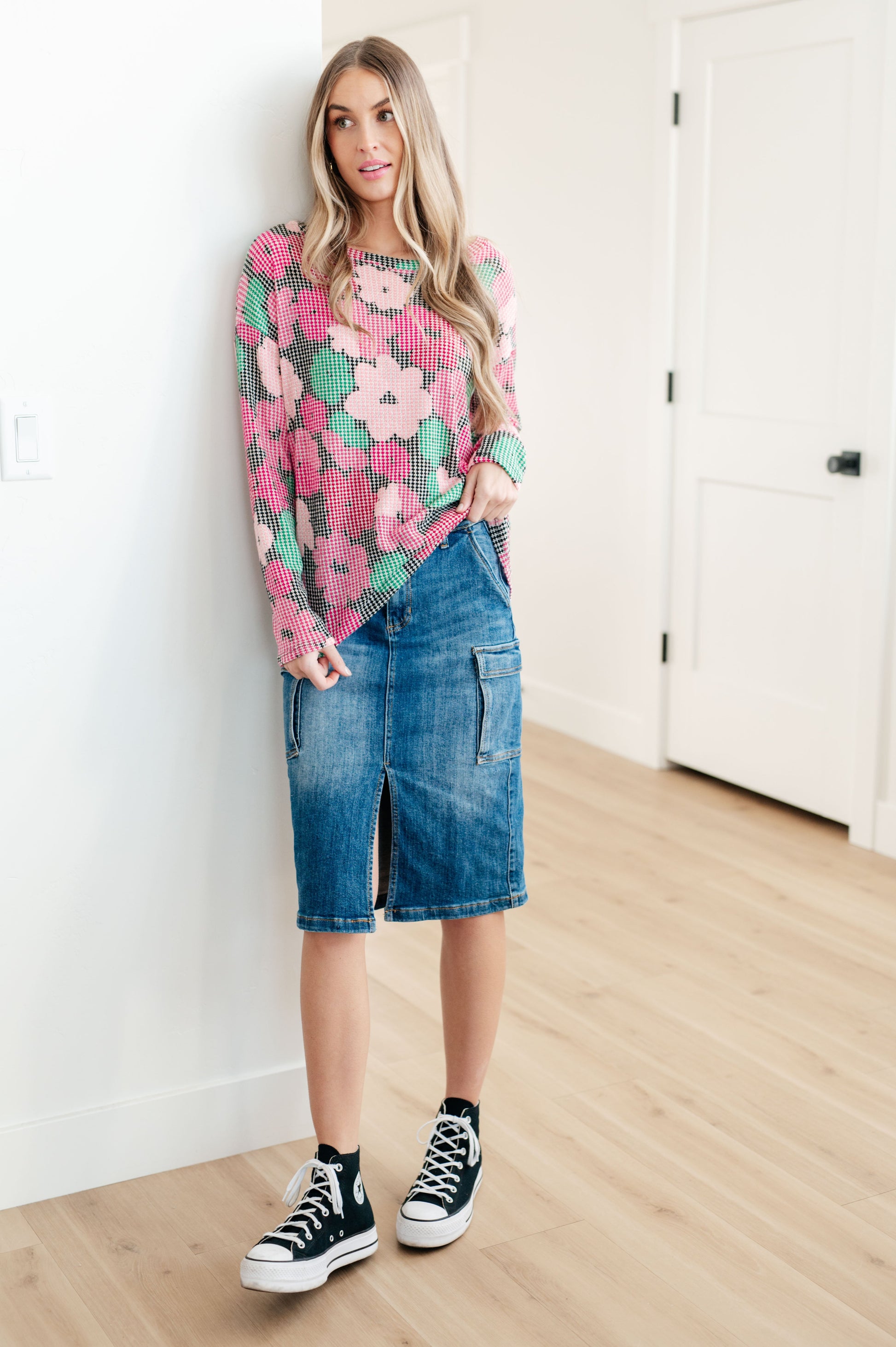 Always Be There Cargo Denim Skirt - Dahlia Boutique