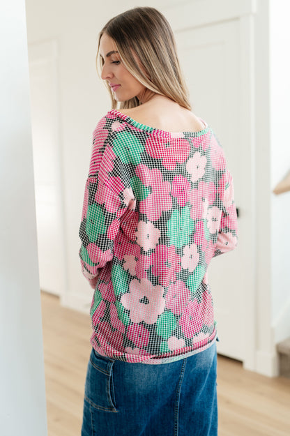 Group Chat Floral Top - Dahlia Boutique