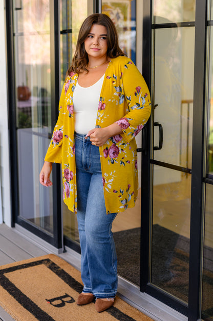 Grow As You Go Floral Cardigan - Dahlia Boutique