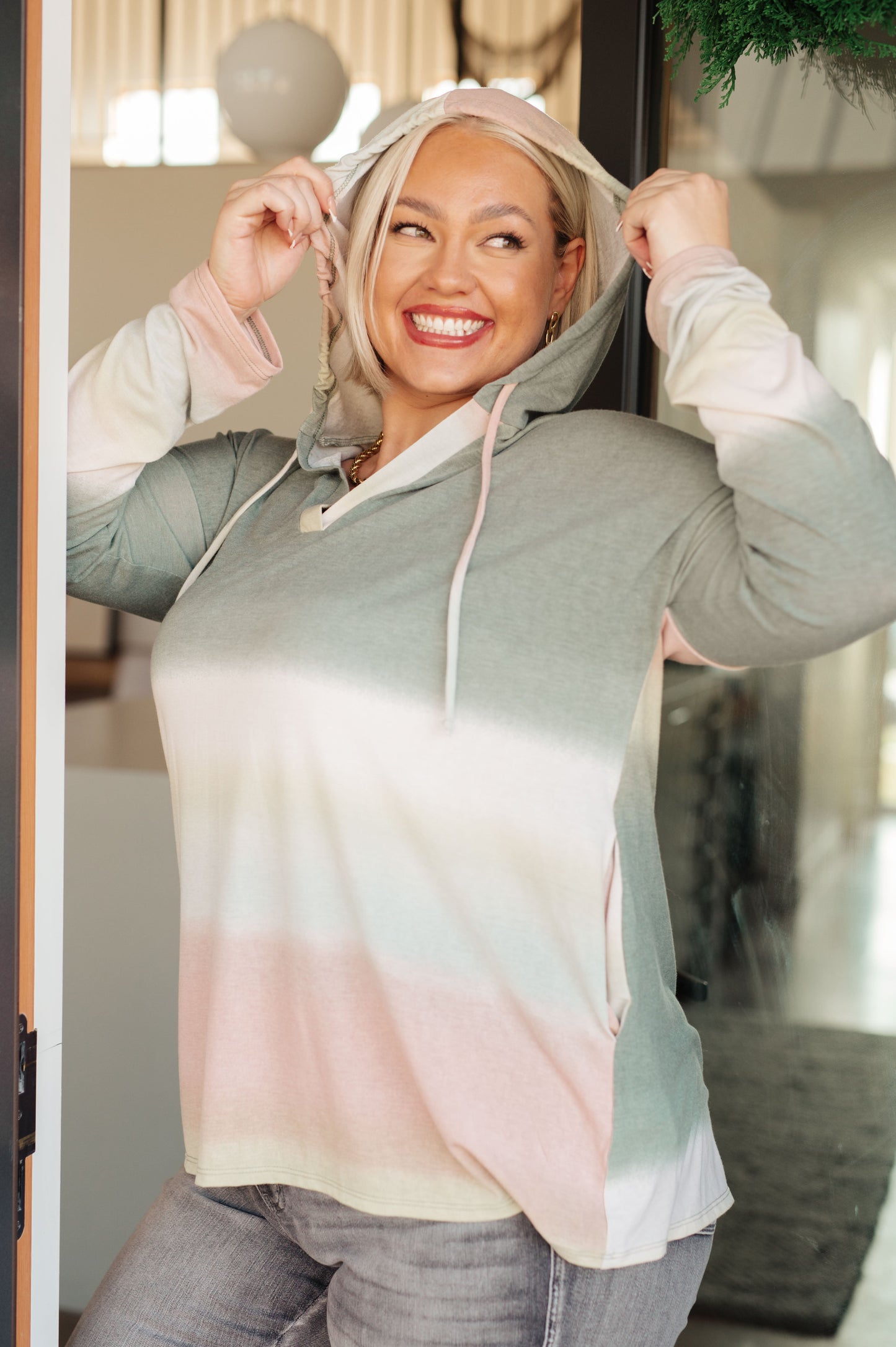 Hazy Horizon Ombre Hoodie - Dahlia Boutique