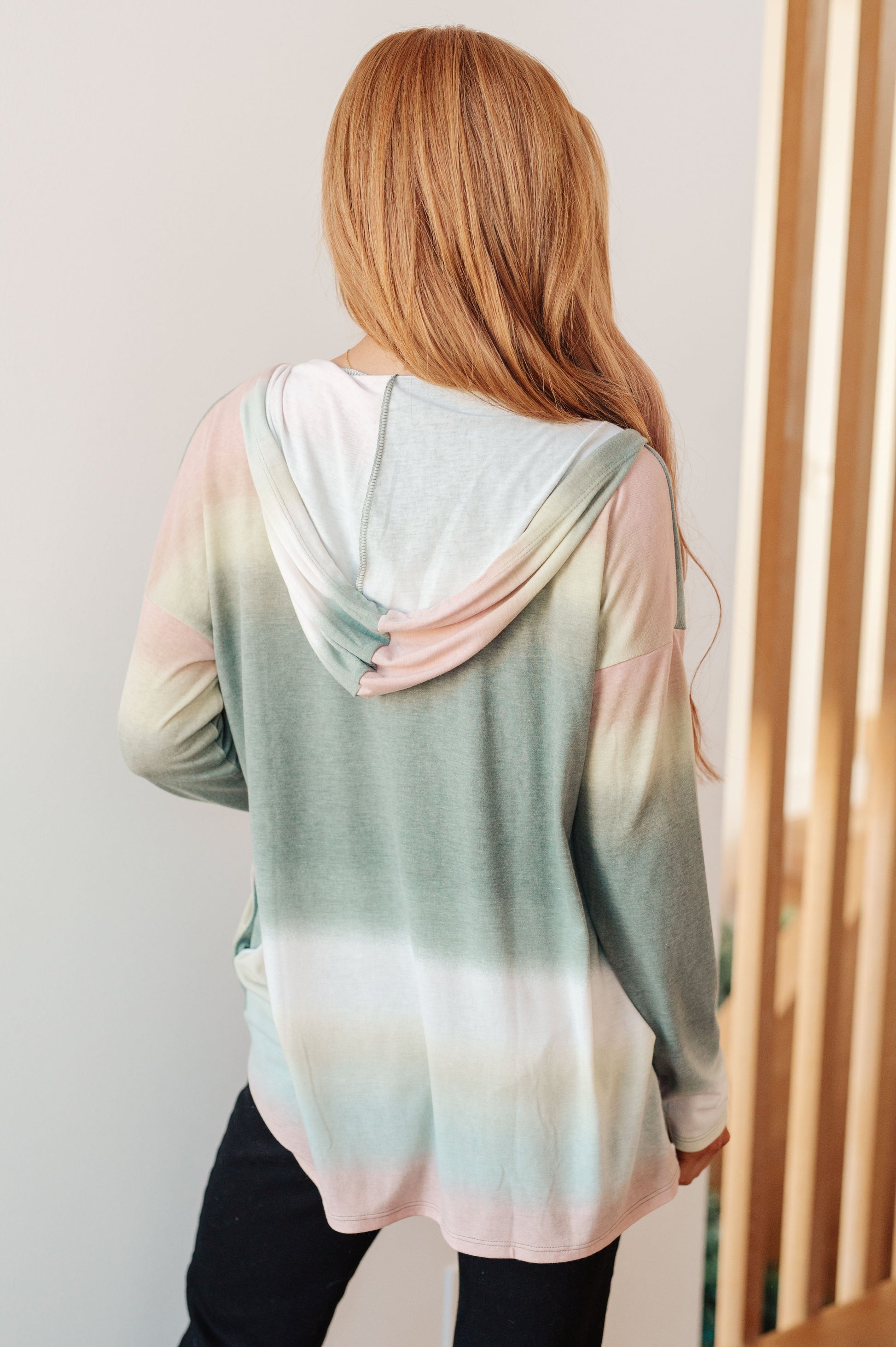 Hazy Horizon Ombre Hoodie - Dahlia Boutique