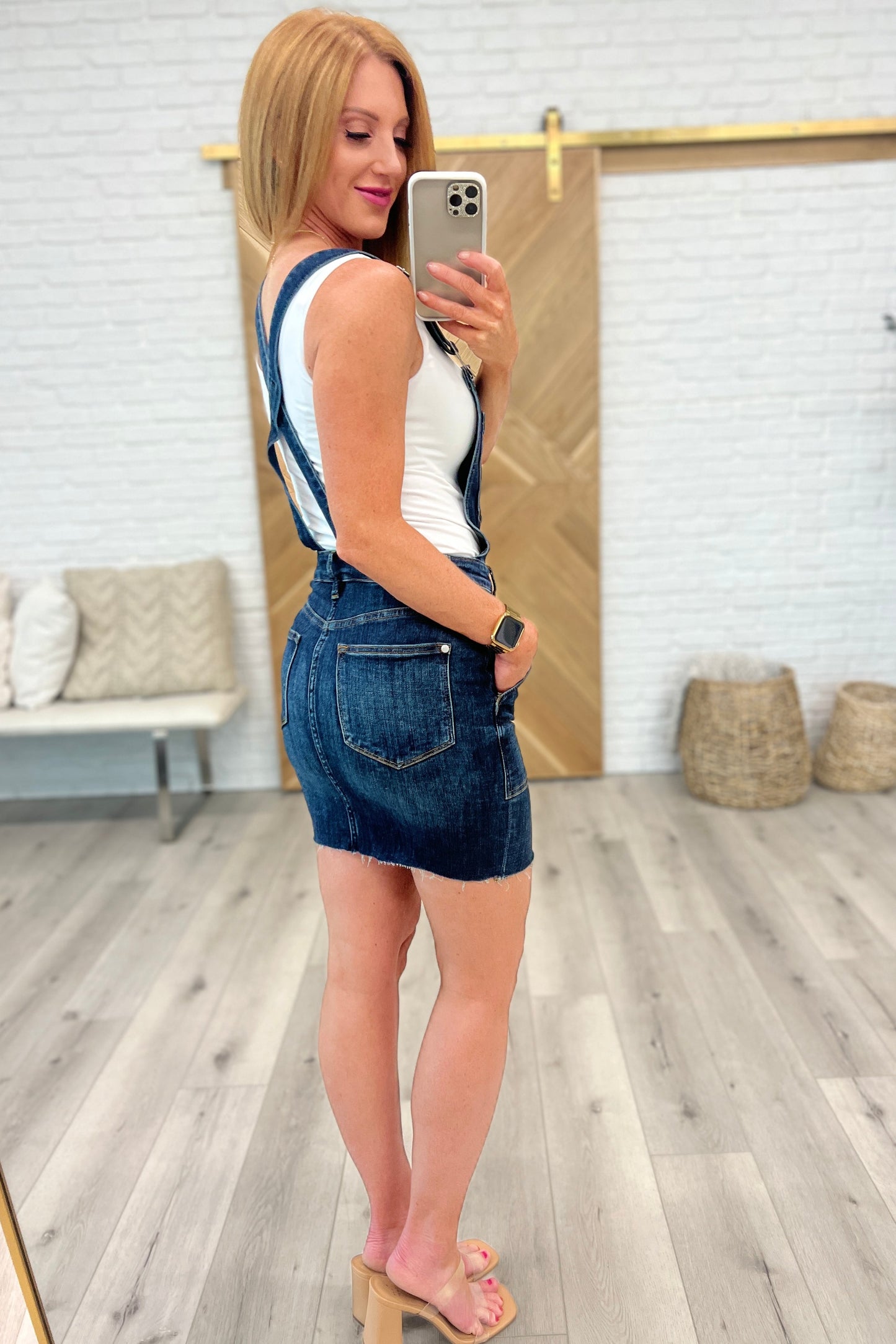 Agnes Denim Overall Dress - Dahlia Boutique