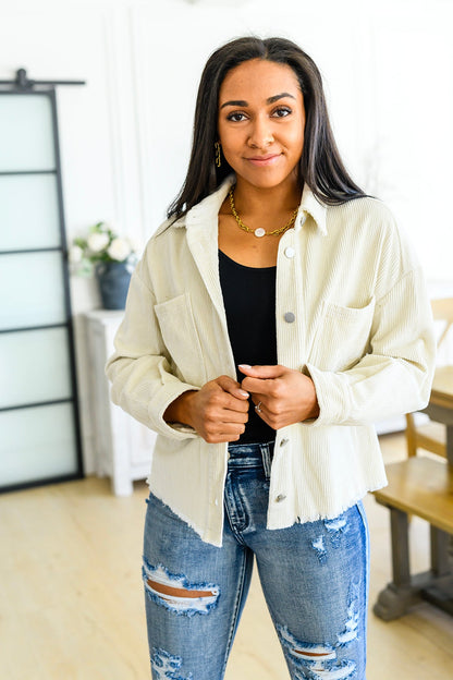 Invested in You Corduroy Shacket - Dahlia Boutique