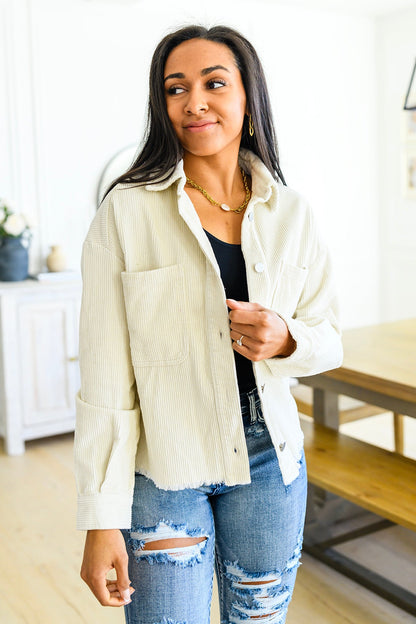 Invested in You Corduroy Shacket - Dahlia Boutique